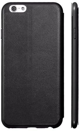 Leather Flip Case Cover With Stand For Apple iPhone 6 Plus Black