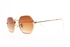 Vegas Unisex Sunglasses V2023 - Gold & Brown