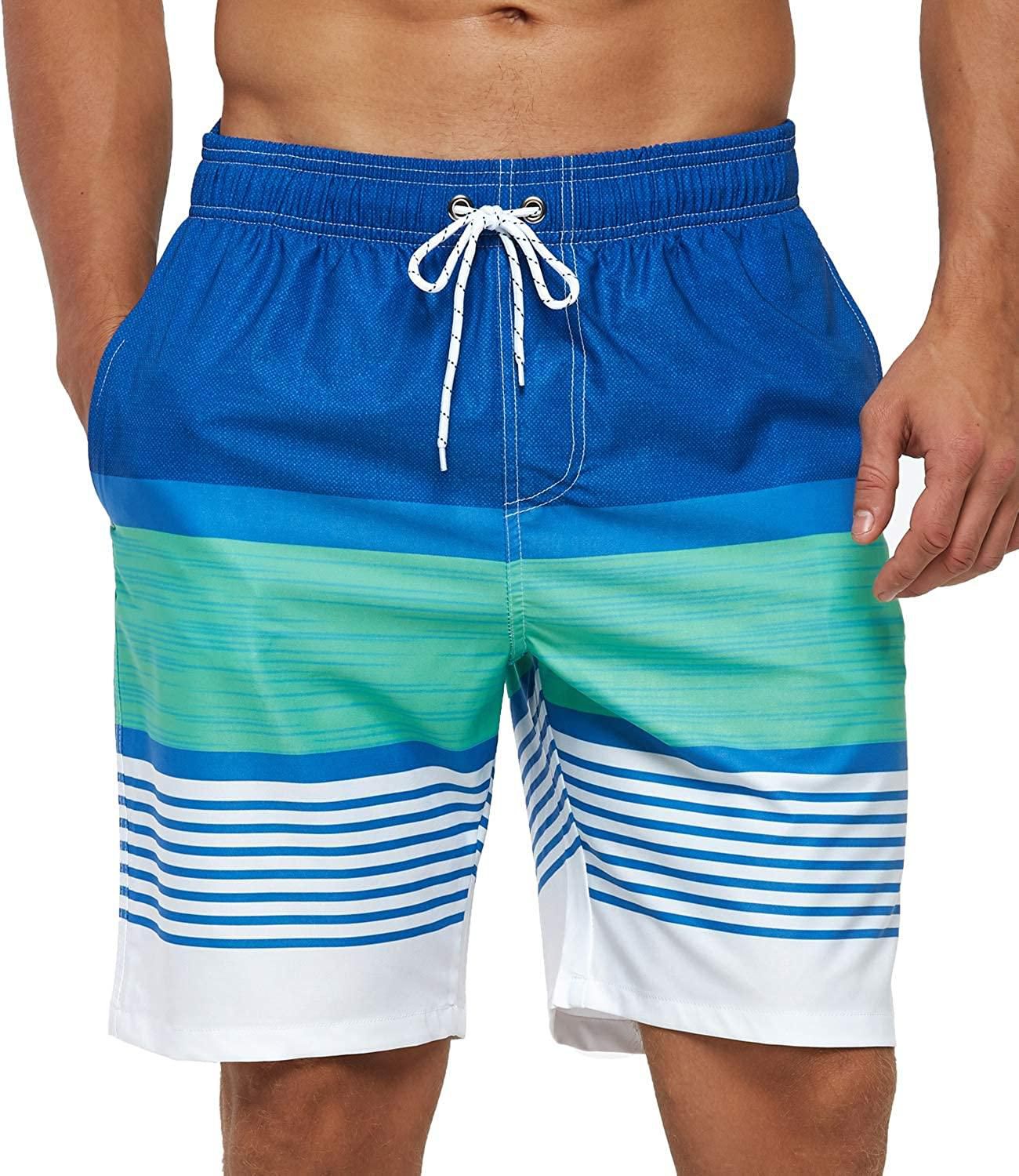 Buy SILKWORLD Men's Swim Shorts Quick Dry Bathing Beach Trunks Swimwear ...