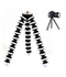 Tripod Octopus Flexible for Camera and Smartphones with Phone Mount - White & Black