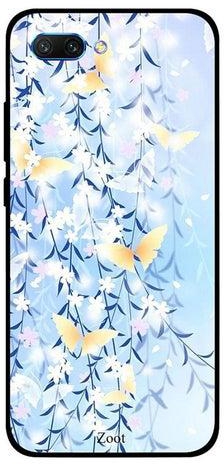 Skin Case Cover -for Huawei Honor 10 Blue Yellow Butterflies Blue Yellow Butterflies