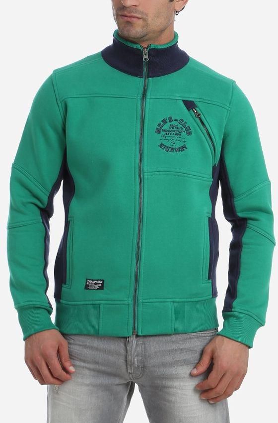 Men's Club Casual Zipped Jacket - Mint