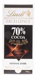 Lindt Excellence 70 % Cocoa Dark Chocolate 100 g