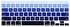 Generic Universal Graduated Color Silicone Laptop Keyboard Protective Film Skin For MacBook Air 13 / Pro 13 / 15 / 17 Inch - Blue