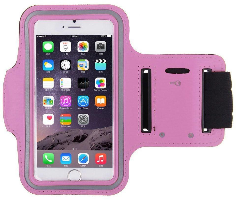 Sports Running Jogging Gym  Arm Band Case Cover Holder for Apple Iphone 6/6s(4.4inch) Pink