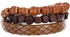 Logina Accessories Set Of Wristbands - Brown