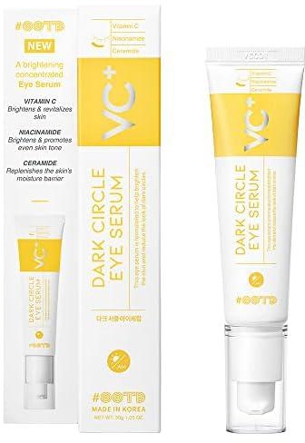 OOTD Eye Serum with Vitamin C, Niacinamide, Ceramide [ 30 g ] Korean Dark Circle Under Eye Treatment for Men and Women, Sensitive Kbeauty Face and Skin Care by Oxygen of the Day