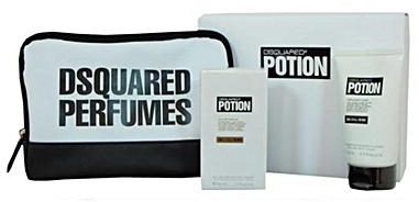 Potion Dsquared Set For Her - EDP - 100ml + Hair & Body Wash - 100ml + Small Bag