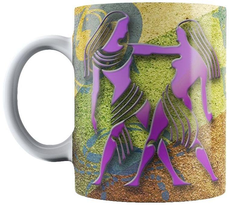 Gemini Zodiac Sign Ceramic Mug - Multi Color