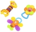 Universal 3pcs Baby Hand Shake Bell Ring Educational Toy - #1