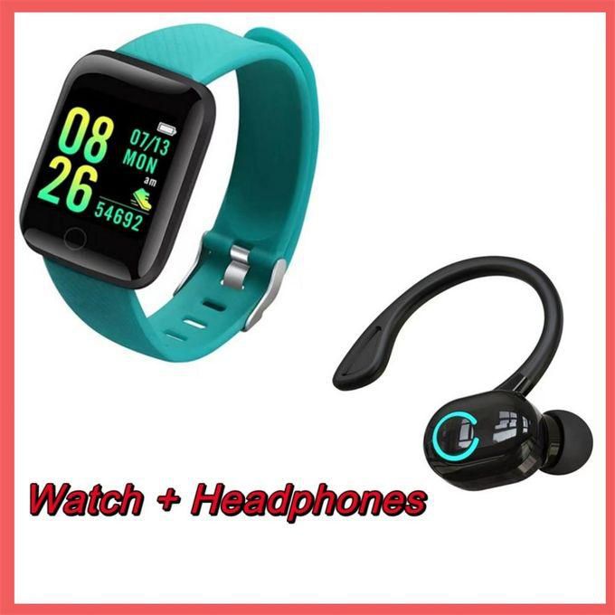 Smart Watch Wireless Bluetooth Headset Set