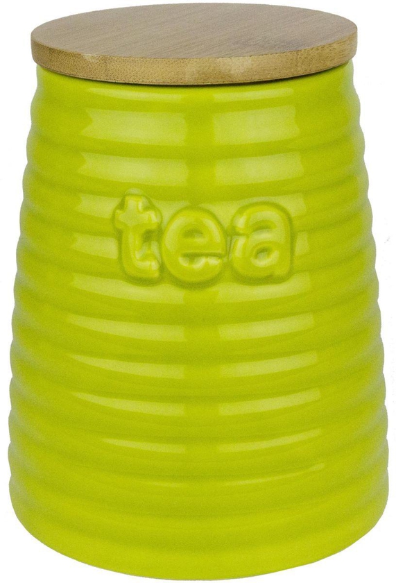 Top Trend Stoneware Tea keeper , Green TTP-043