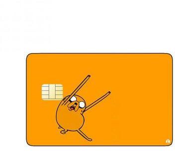 PRINTED BANK CARD STICKER Animation Jake From Adventure Time By Cartoon Network