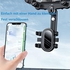 GQTZGZZ Rear View Mirror Mobile Phone Holder Car 360° Rotating Car Phone Holder Retractable Mobile Phone Holder Universal Multifunctional Rear View Mirror Car Mobile Phone Holder for All Mobile Phones