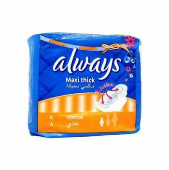 ALWAYS MAX NORMAL SANITARY PADS 8PC