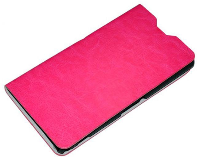 Coverking Wallet Smartphone Leather Case Pink For Sony Xperia C5 Ultra Dual