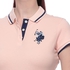 U.S. Polo Assn. 213109ZH1CK-IMPK Polo Shirt for Women - XS, Powder/Navy Blue