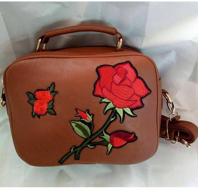 Generic Floral Handbag - Havana