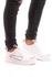White Lace-up Flat Front Sneakers For Men