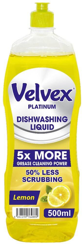 Velvex Dishwashing Liquid Lemon 500Ml