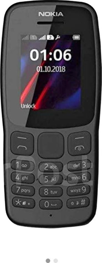 Nokia 106 (2018) TA -1114 4MB RAM 2G Dual Sim - Arabic Grey | TA -1114