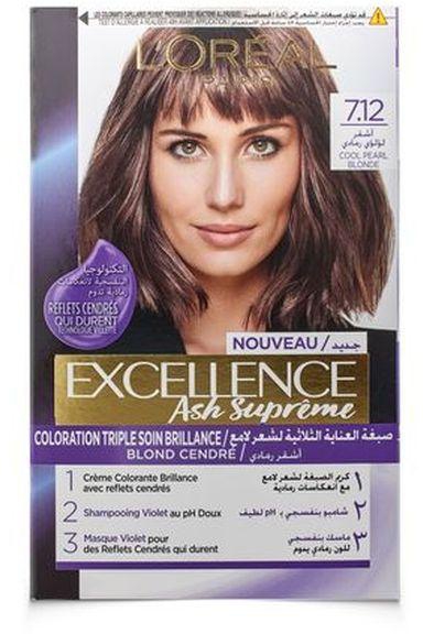 L'oreal Excellence Crème Hair Color - 7.12 Ash Cool Pearl Blonde