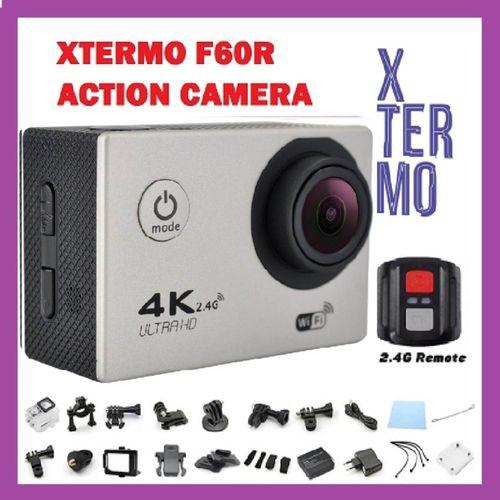 LEBAIQI 2018 XTERMO F60R 4K 30fps 16M Action Sports Camera Cam Remote Shutter Control - SILVER