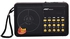 Joc h033u portable digital radio with mp3 player- black