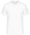 Fashion Plain white T-shirt, round neck, heavy weight