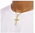 Cuban Chain With Cross Pendant >>Gold