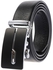 Designer Men's Automatic Buckle Belt - Black & Silver