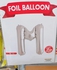 32 Inch Silver Helium Foil Balloon Letter M