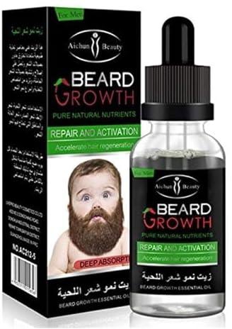 Natural Beard Oil - 30ml for Healthy Beard Growth and Facial Skin with Jojoba, Abyssinian, Vitamin E for Skin and Beard Alike