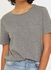 Short Sleeves Boxy T-Shirt With Pocket Grey