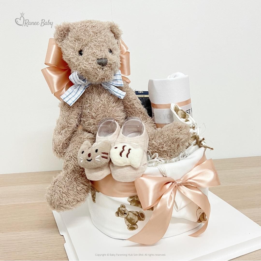Ranee Baby Hamper Gift Box Gentle Teddy Bear Boy