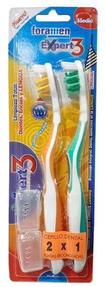 Foramen Adult Toothbrush Expert 3 Medium (2X1)