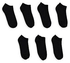 Black Men's Ankle Socks – 12 Pair Set