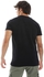White Rabbit Round Neck Slip On Tee With Stitched Patch - Black