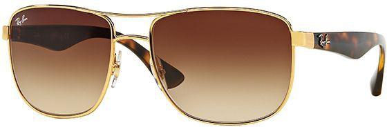 Ray   Ban Sunglass  for Unisex, Brown - 3533, 57, 001, 13