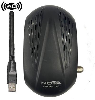Nova Nova I FUN LITE Full HD Mini Receiver With 2 Port And USB Wifi - Black