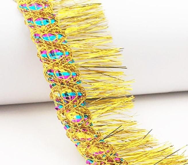 1 Yard/Lot 5.5cm Silk Tassel Fringe Sewing Bang Tassel Trim Decorative