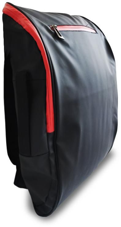 Morris PU Easy Carry Fashion Laptop Backpack 15.6  (Black)