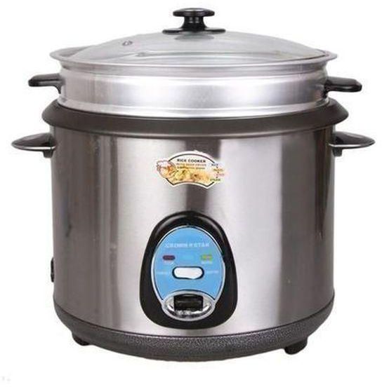 Rice Cooker - 1.8 Litres - Silver.