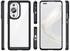 Case For Huawei Nova 11 Pro , - Rugged Heavy Duty Brushed Protective Case - Black Edges Transparent Back