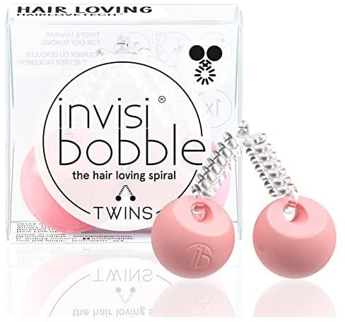 Invisibobble Twins Hair Scrunchie Prima Ballerina I Hair Accessories Pink For Girls, Women I Hair Accessories Strong Hold And Hair Gentle I The Original, Designed In The Heart Of Munich