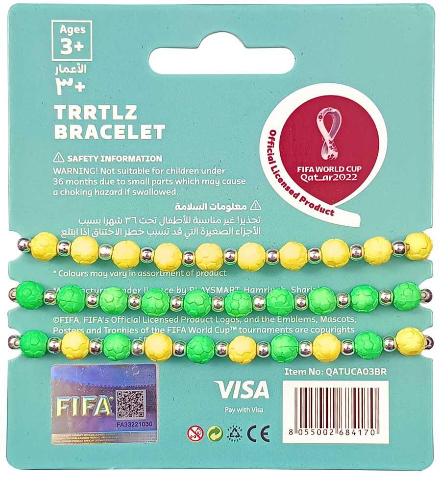 Fifa World Cup - Fabric Fashionable Qatar 2022 World Cup Nylon Bracelet - Brazil- Babystore.ae