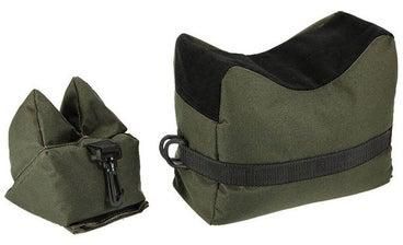 حقيبة رملية لدعم الصيد في الأماكن الخارجية مع مسند أمامي وخلفي مبطن للهدف أخضر عسكري 20*10*20سم