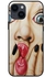 iPhone 14 6.1" 2022 Protective Case Cover Smart Series for iPhone 14 Girl Red Lips