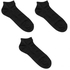 Socks - Men's Ankle Socks - 3 Pairs - Black