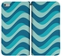 Stylizedd  Apple iPhone 6 Plus Premium Flip case cover - Curvy Blue  I6P-F-289